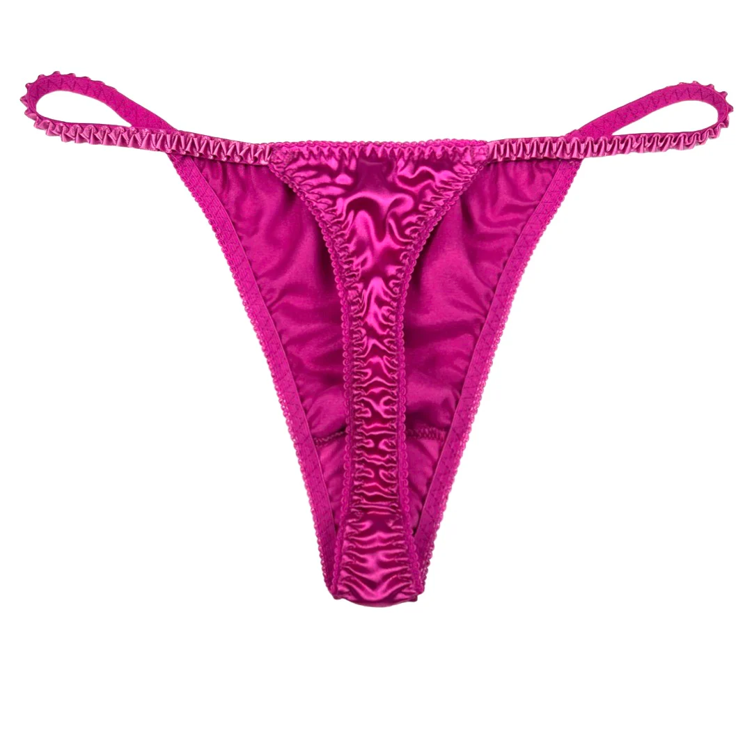 Classic Satin String Thong - Image 2