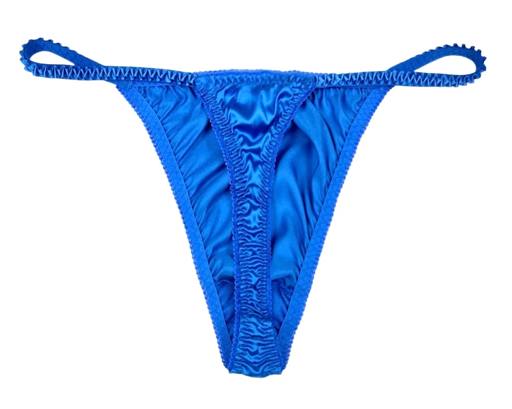 Classic Satin String Thong - Image 2