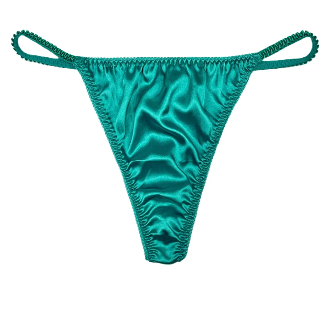 Classic Satin String Thong - Image 2