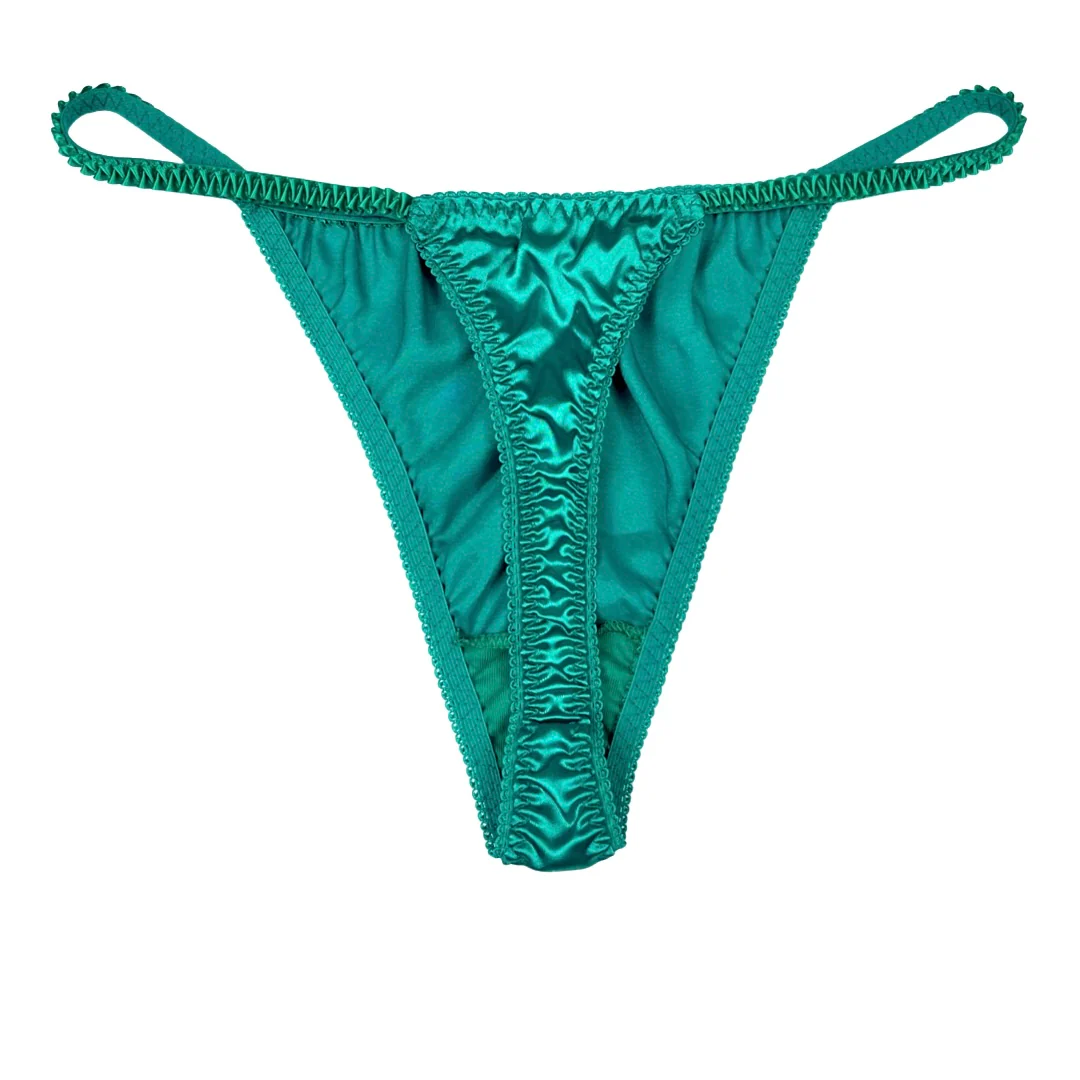 Classic Satin String Thong - Image 3