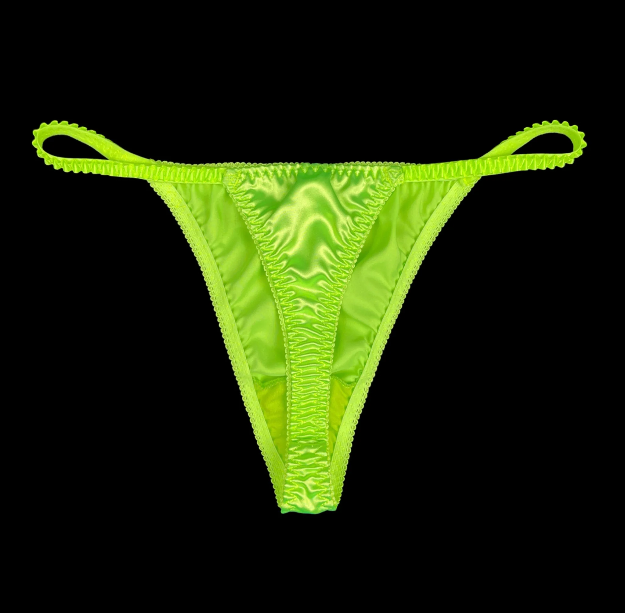 Classic Satin String Thong - Image 2