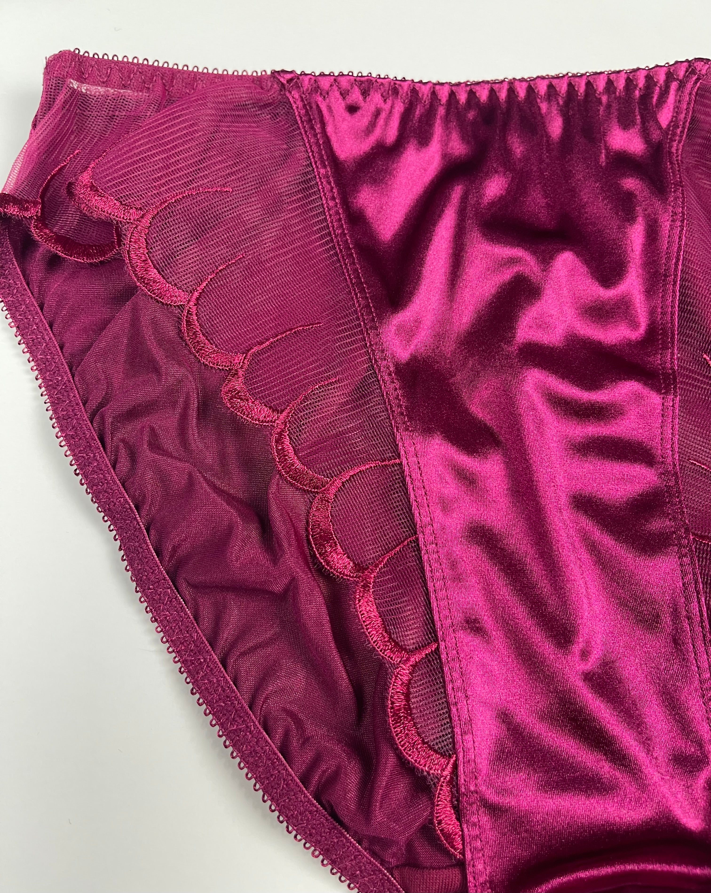 Mesh Accents Satin Panty - Image 2