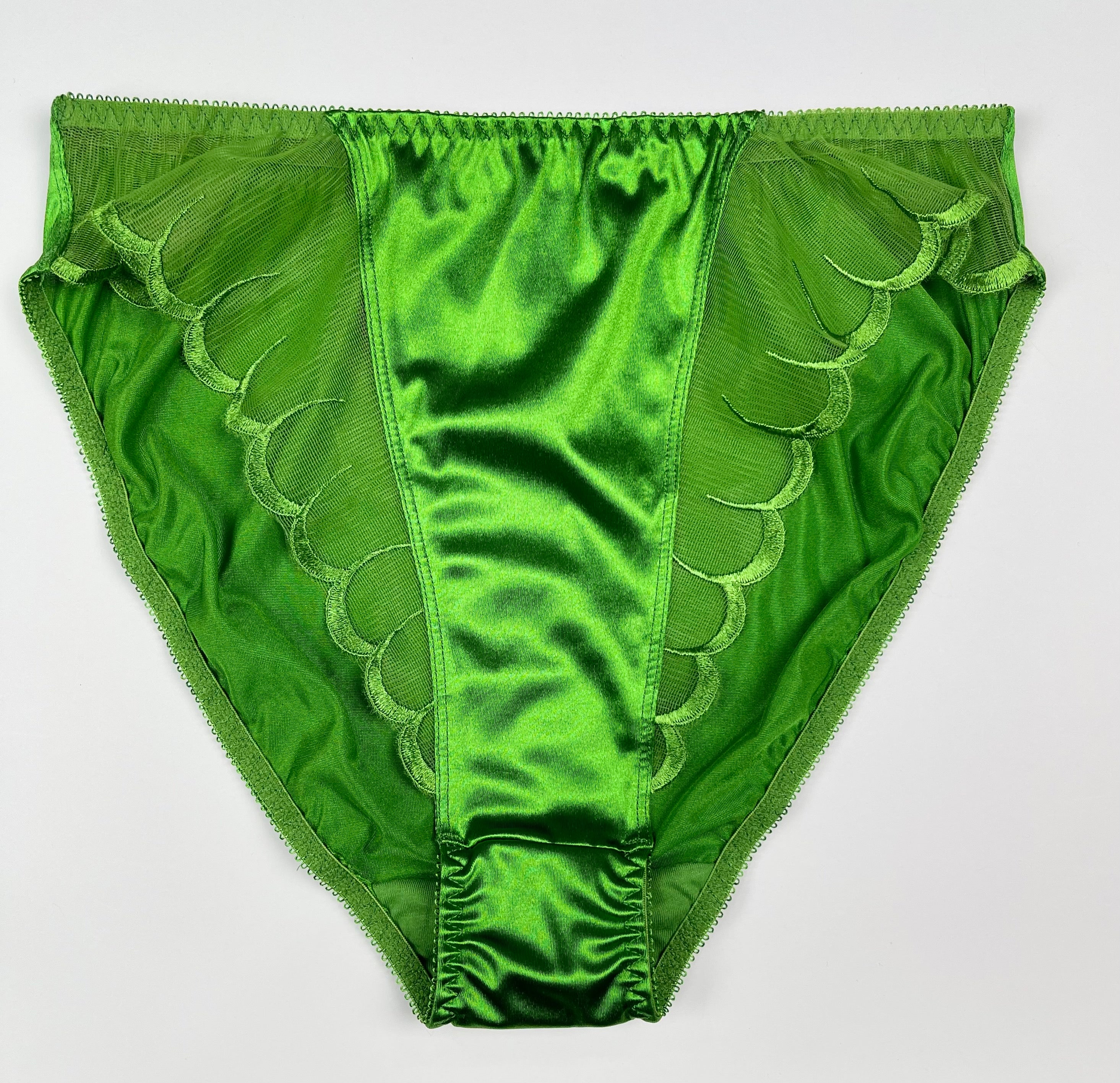 Mesh Accents Satin Panty - Image 2