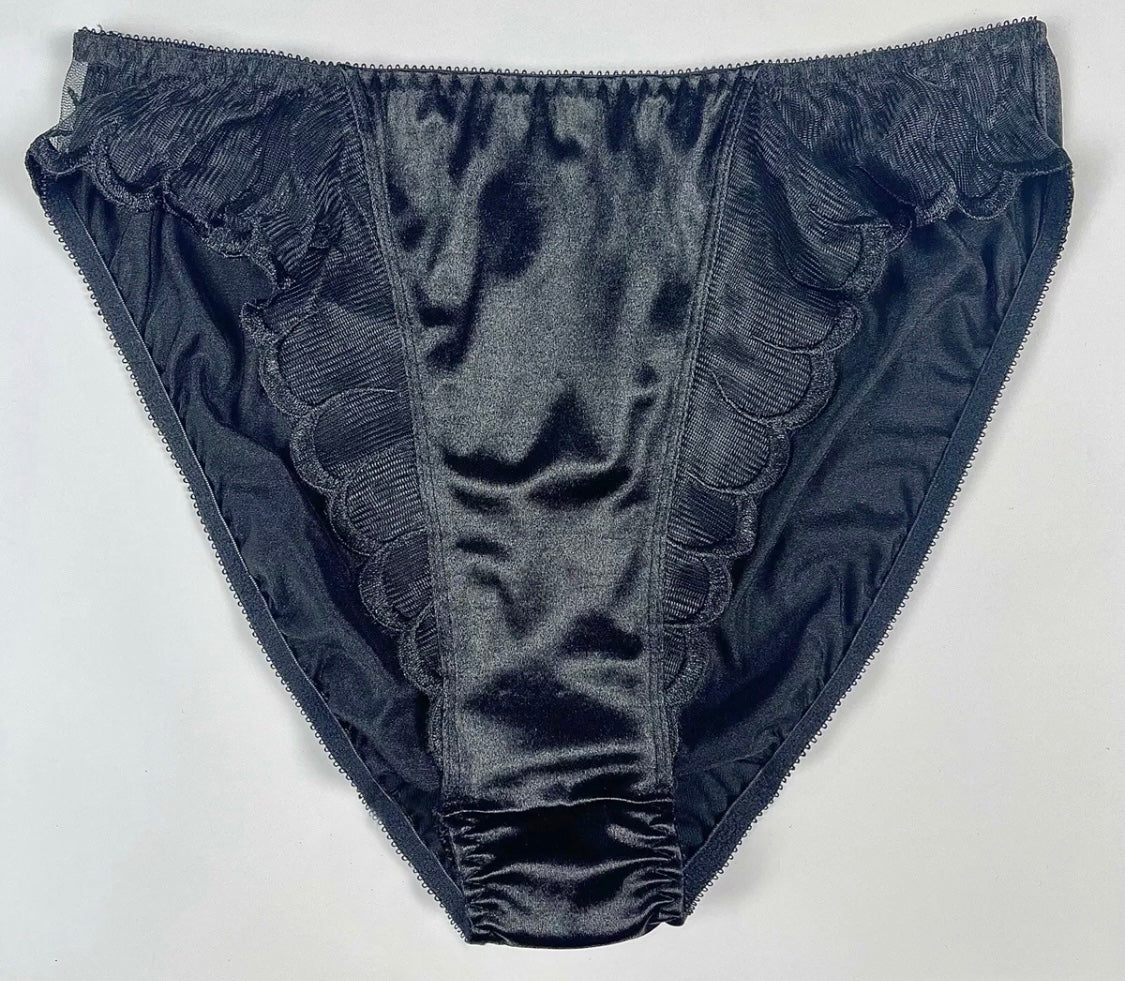 Mesh Accents Satin Panty - Image 2