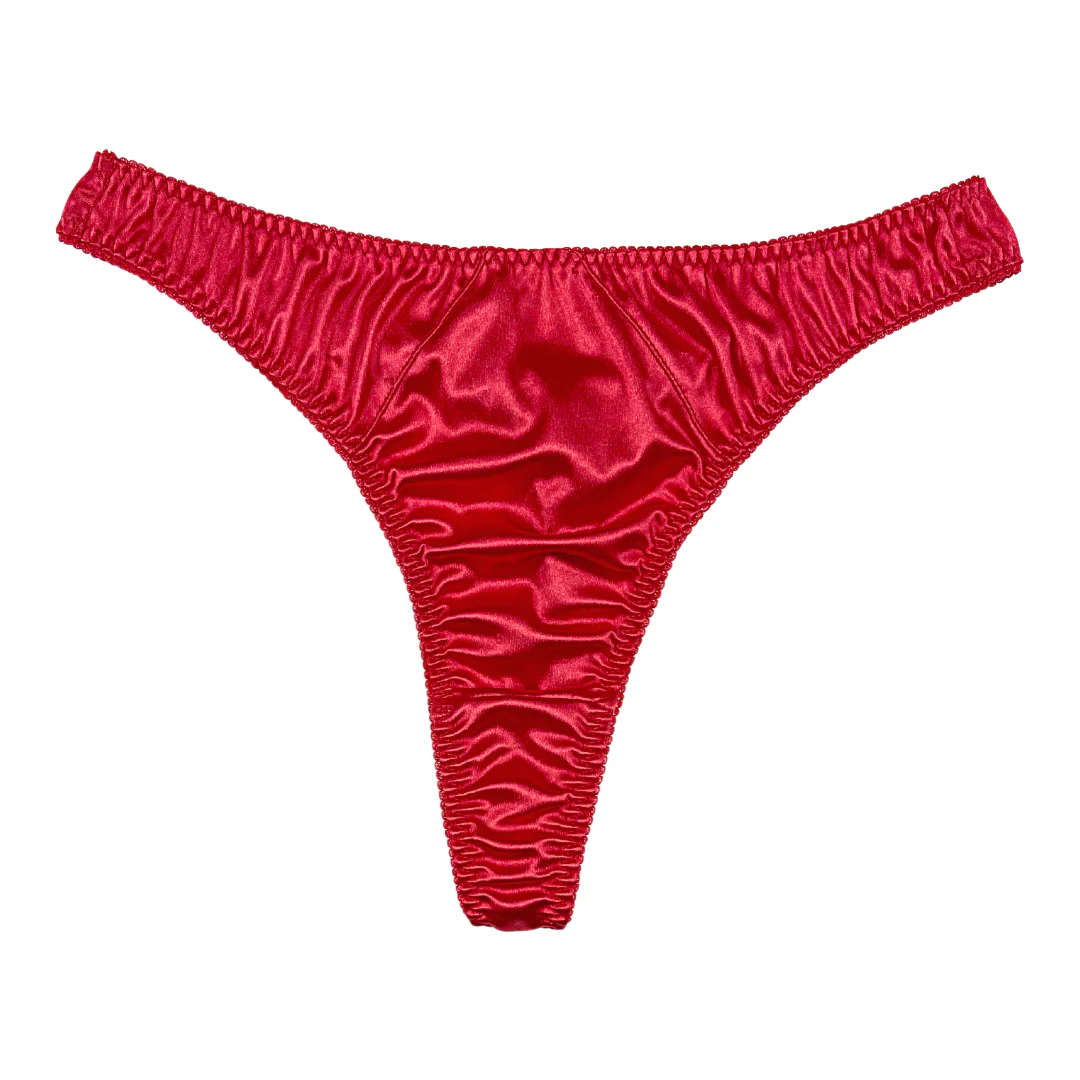 Retro Satin Thong - Image 2