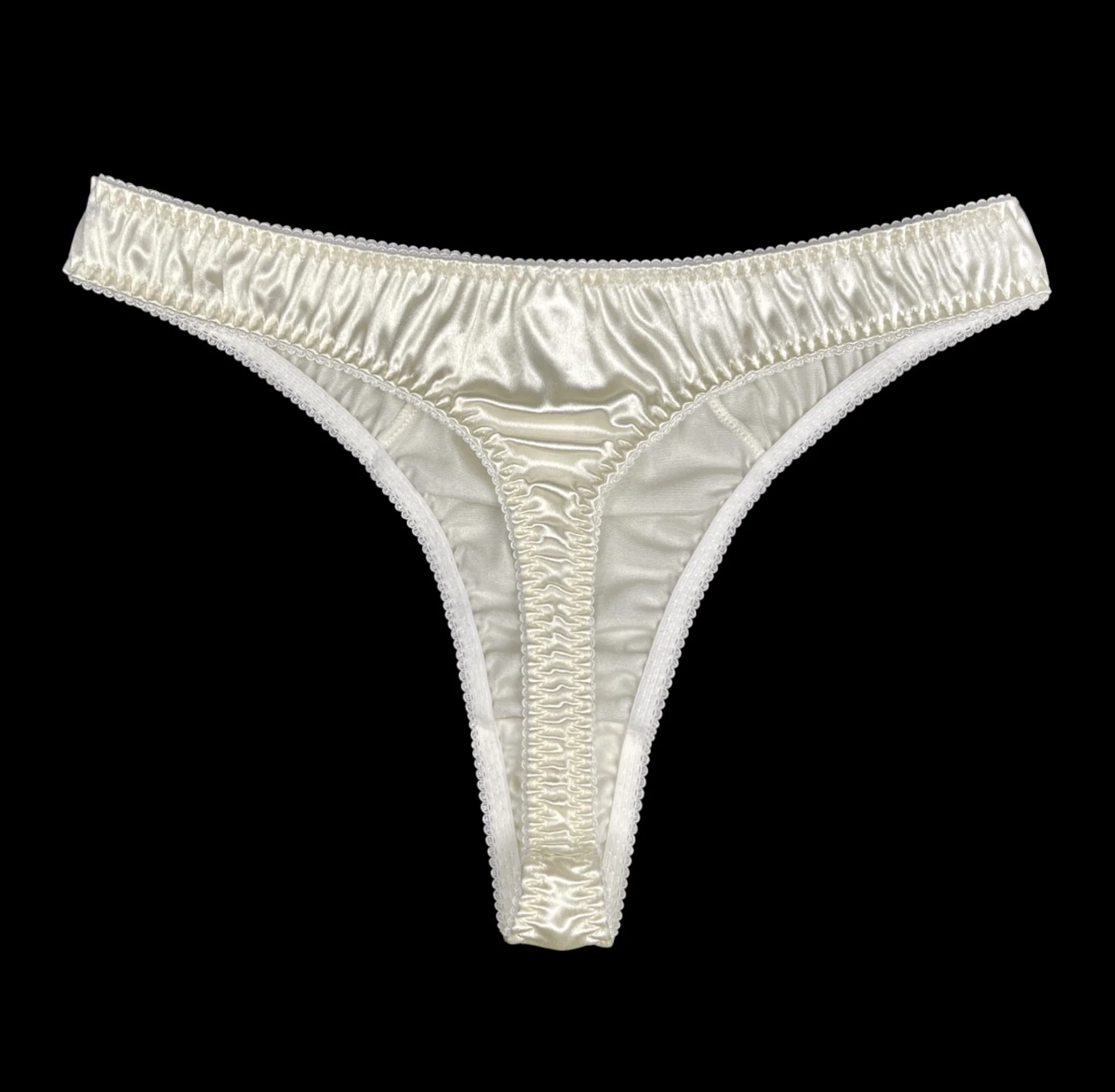 Retro Satin Thong - Image 4