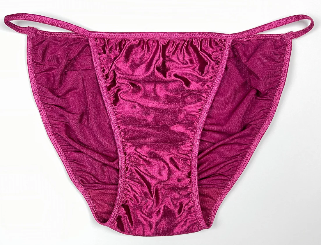 Satin String Bikini Scrunch-Butt - Image 2
