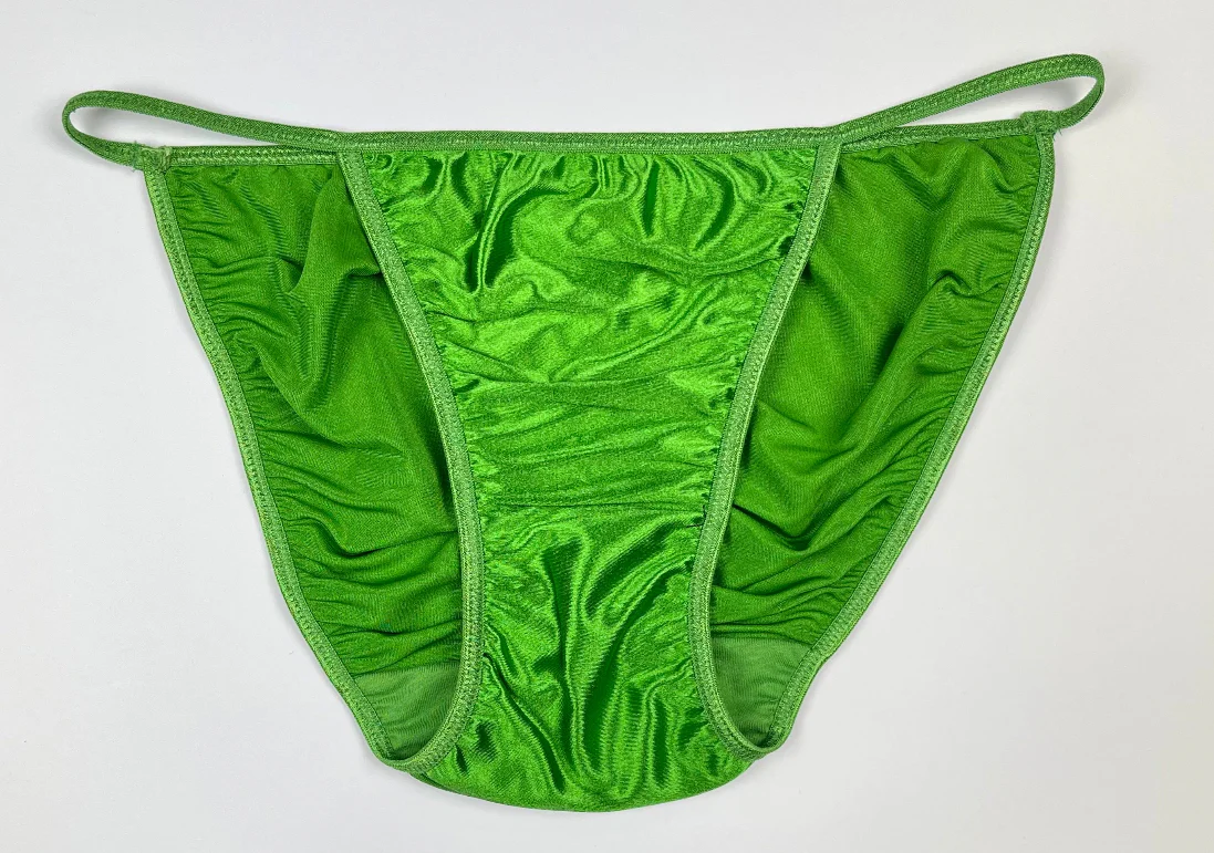Satin String Bikini Scrunch-Butt - Image 2