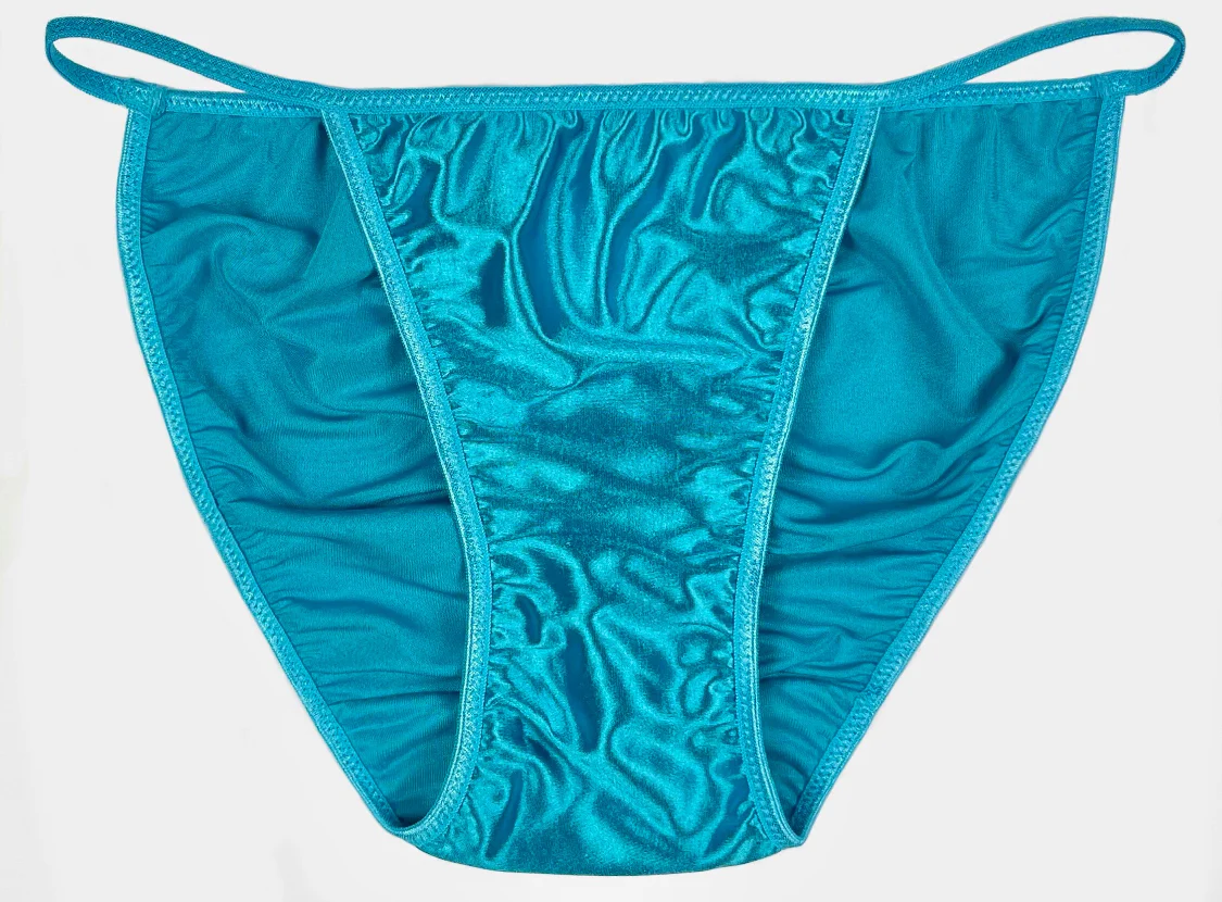 Satin String Bikini Scrunch-Butt - Image 2
