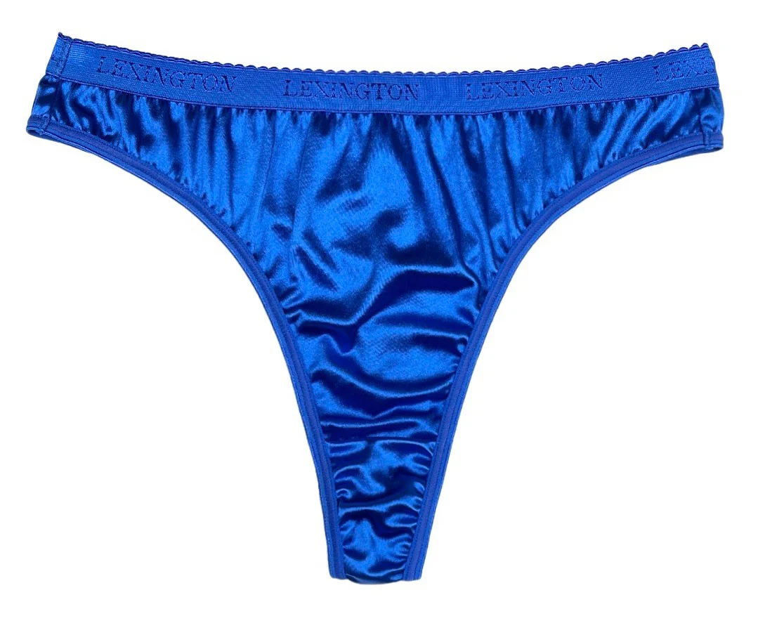 Signature Satin Thong